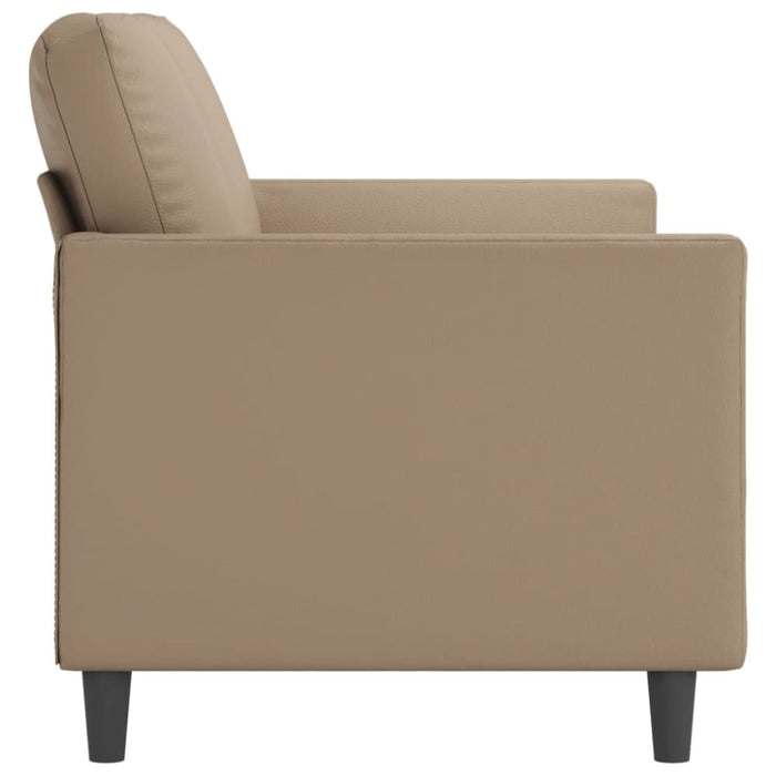 2-seater Sofa Cappuccino 140 Cm Faux Leather Tpktti