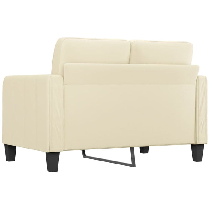 2-seater Sofa Cream 120 Cm Faux Leather Tpkoot
