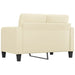 2-seater Sofa Cream 120 Cm Faux Leather Tpkoot