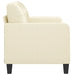 2-seater Sofa Cream 120 Cm Faux Leather Tpkoot