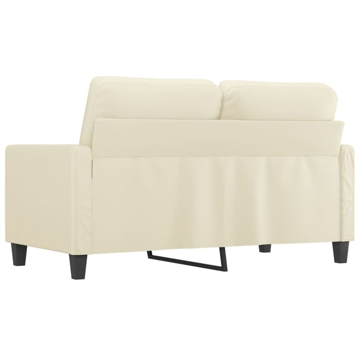 2-seater Sofa Cream 120 Cm Faux Leather Tpkott