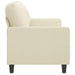 2-seater Sofa Cream 120 Cm Faux Leather Tpkott