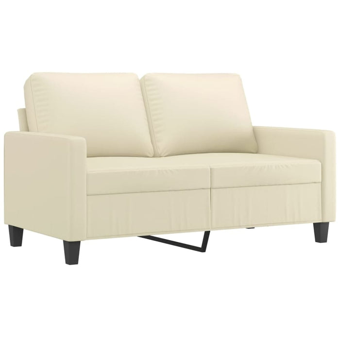 2-seater Sofa Cream 120 Cm Faux Leather Tpkott