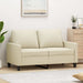 2-seater Sofa Cream 120 Cm Faux Leather Tpkott