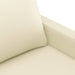 2-seater Sofa Cream 120 Cm Faux Leather Tpkott