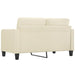 2-seater Sofa Cream 140 Cm Faux Leather Tpkoon