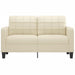 2-seater Sofa Cream 140 Cm Faux Leather Tpkoon