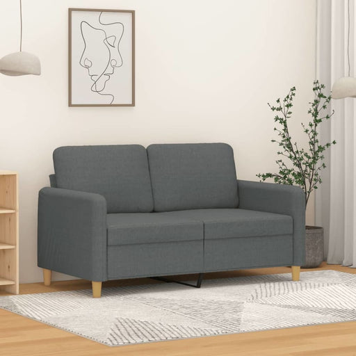 2-seater Sofa Dark Grey 120 Cm Fabric Tpkaio