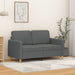 2-seater Sofa Dark Grey 120 Cm Fabric Tpkaio