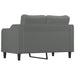 2-seater Sofa Dark Grey 120 Cm Fabric Tpktpx