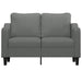 2-seater Sofa Dark Grey 120 Cm Fabric Tpktpx