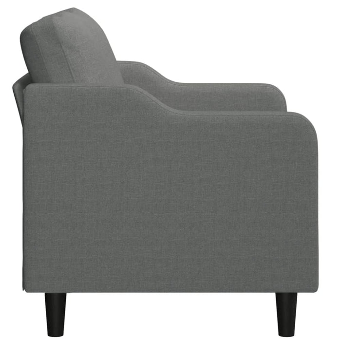 2-seater Sofa Dark Grey 120 Cm Fabric Tpktpx