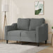 2-seater Sofa Dark Grey 120 Cm Fabric Tpktpx