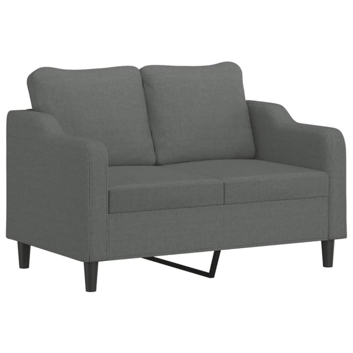 2-seater Sofa Dark Grey 120 Cm Fabric Tpktpx