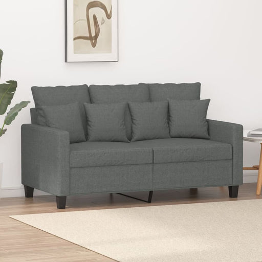 2-seater Sofa Dark Grey 120 Cm Fabric Tpkxlb