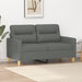 2-seater Sofa Dark Grey 120 Cm Fabric Tpkxxn