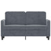 2-seater Sofa Dark Grey 120 Cm Velvet Tpkatt