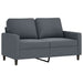 2-seater Sofa Dark Grey 120 Cm Velvet Tpkokb