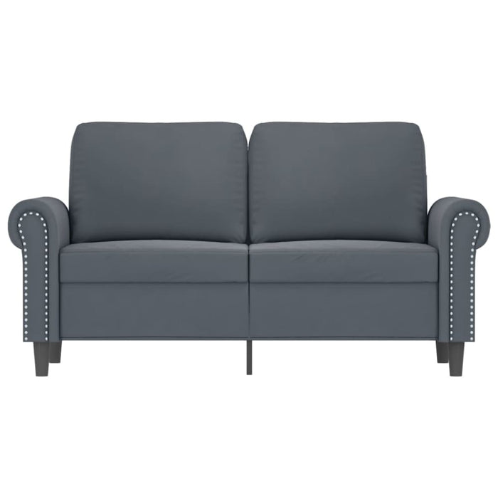 2-seater Sofa Dark Grey 120 Cm Velvet Tpkpxb