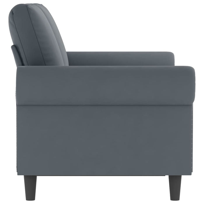 2-seater Sofa Dark Grey 120 Cm Velvet Tpkpxb