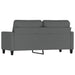 2-seater Sofa Dark Grey 140 Cm Fabric Tpkola