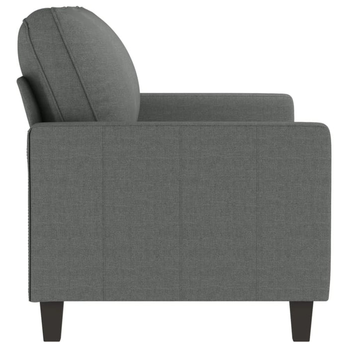 2-seater Sofa Dark Grey 140 Cm Fabric Tpkola