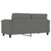 2-seater Sofa Dark Grey 140 Cm Microfibre Fabric Tpkplt