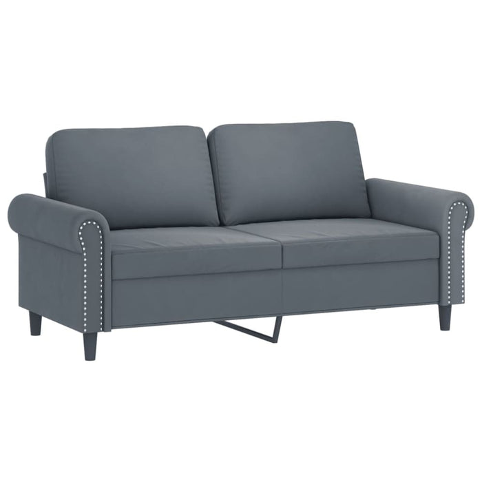 2 - seater Sofa Dark Grey 140 Cm Velvet Tpkptb