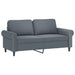 2 - seater Sofa Dark Grey 140 Cm Velvet Tpkptb