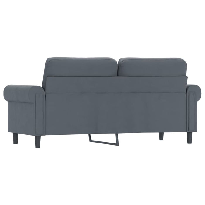 2 - seater Sofa Dark Grey 140 Cm Velvet Tpkptb