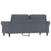 2 - seater Sofa Dark Grey 140 Cm Velvet Tpkptb