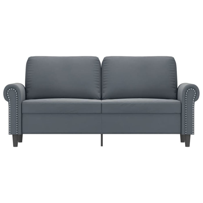 2 - seater Sofa Dark Grey 140 Cm Velvet Tpkptb