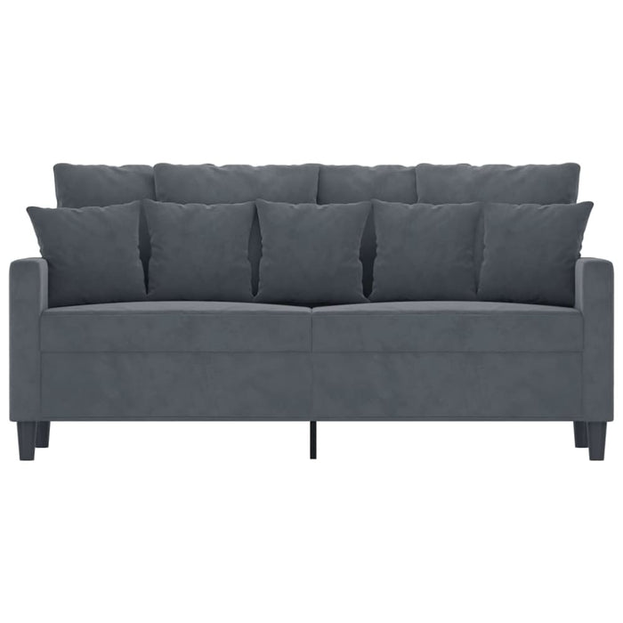 2-seater Sofa Dark Grey 140 Cm Velvet Tpktba