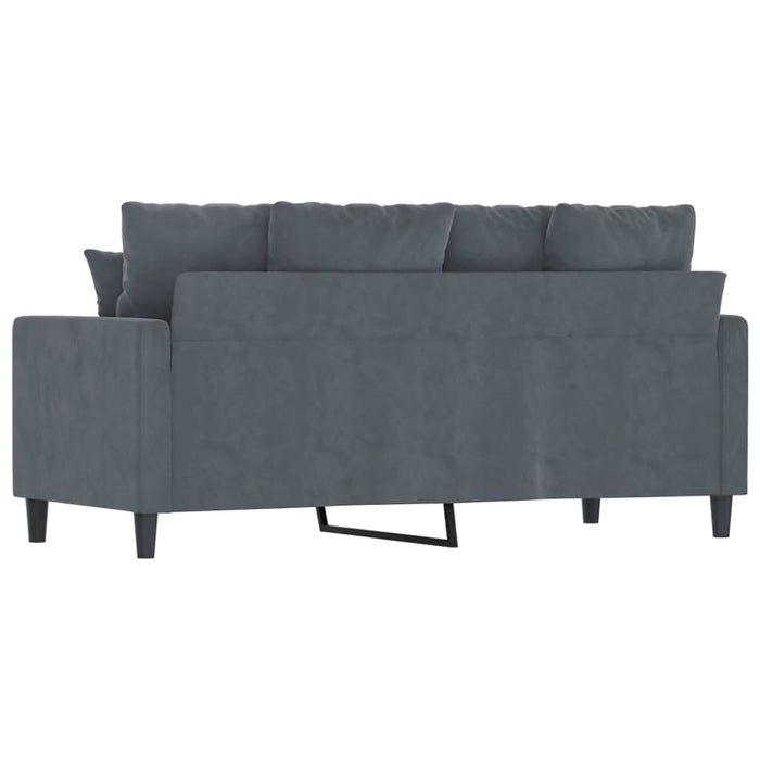 2-seater Sofa Dark Grey 140 Cm Velvet Tpktba