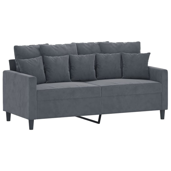 2-seater Sofa Dark Grey 140 Cm Velvet Tpktba