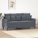 2-seater Sofa Dark Grey 140 Cm Velvet Tpktba