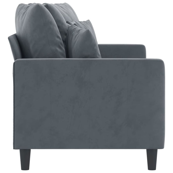 2-seater Sofa Dark Grey 140 Cm Velvet Tpktba