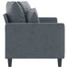 2-seater Sofa Dark Grey 140 Cm Velvet Tpktba