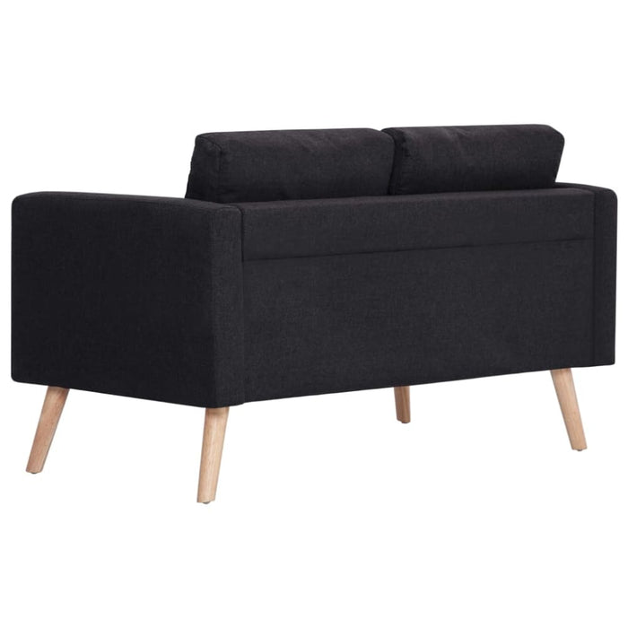 2-seater Sofa Fabric Black Xnotpk