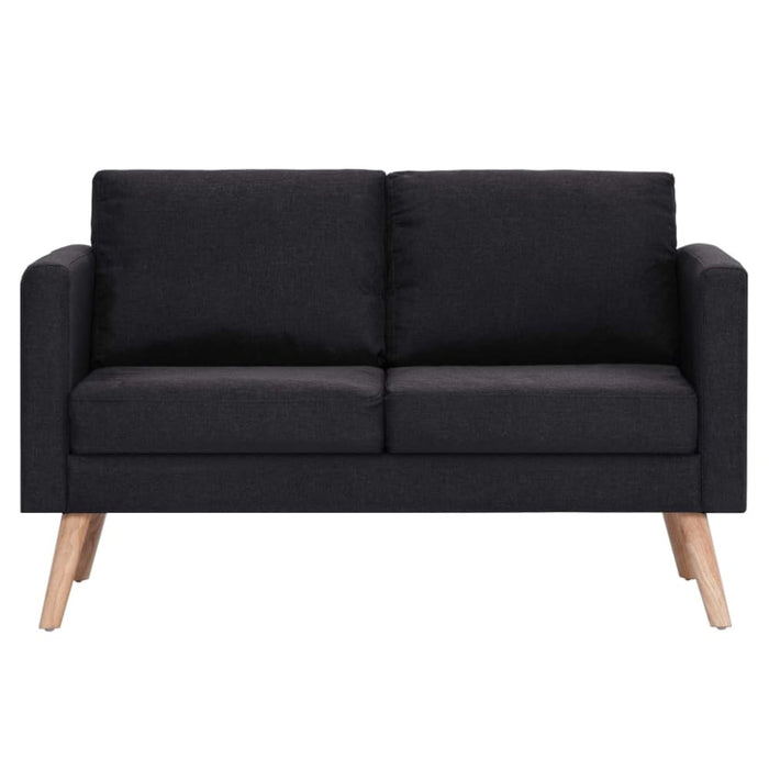 2-seater Sofa Fabric Black Xnotpk