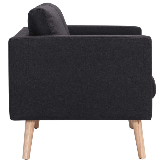 2-seater Sofa Fabric Black Xnotpk