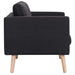 2-seater Sofa Fabric Black Xnotpk