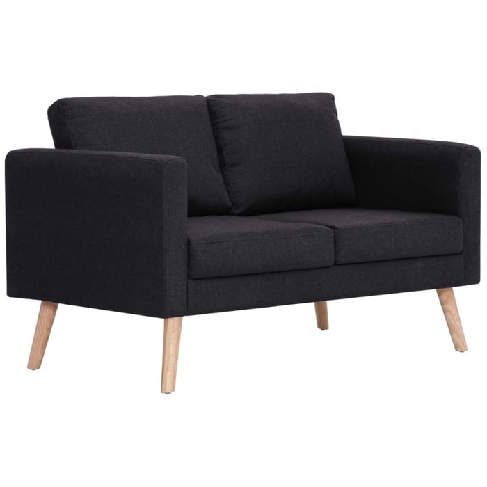 2-seater Sofa Fabric Black Xnotpk