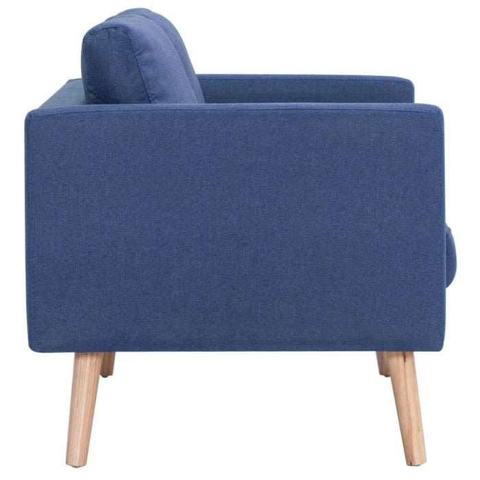 2-seater Sofa Fabric Blue Xnotpp