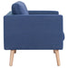 2-seater Sofa Fabric Blue Xnotpp