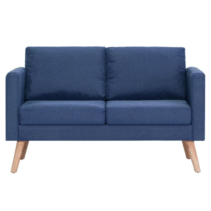 2-seater Sofa Fabric Blue Xnotpp