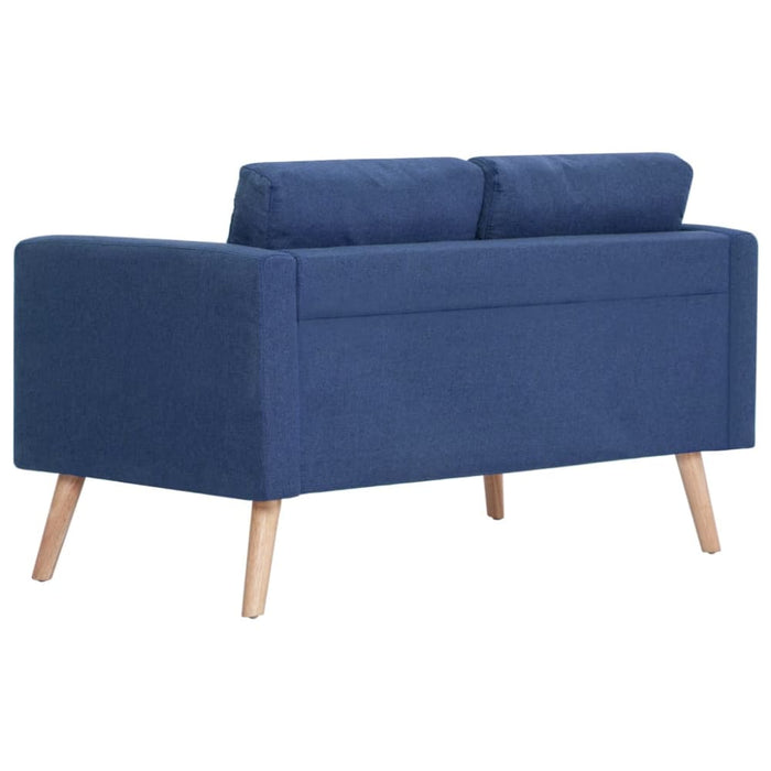 2-seater Sofa Fabric Blue Xnotpp