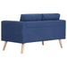 2-seater Sofa Fabric Blue Xnotpp