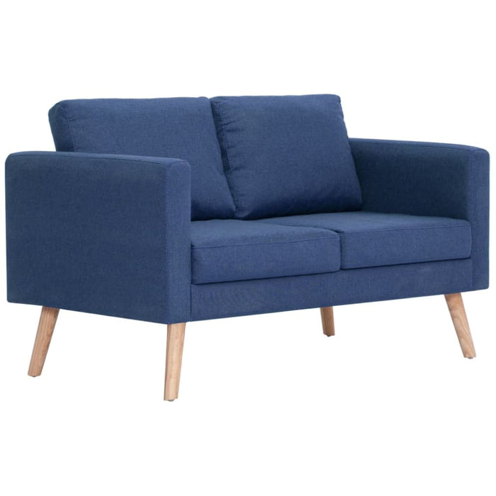 2-seater Sofa Fabric Blue Xnotpp