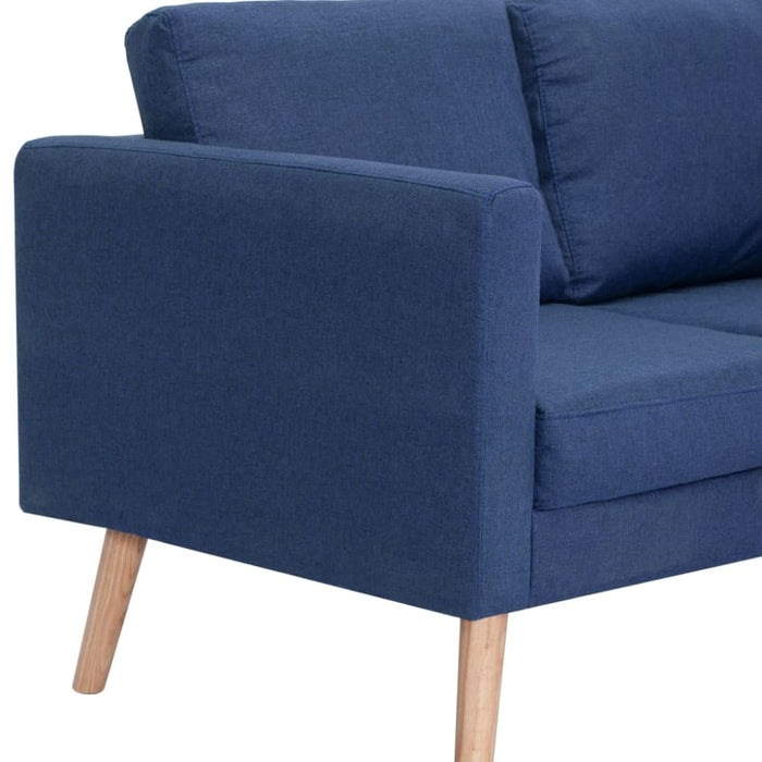 2-seater Sofa Fabric Blue Xnotpp